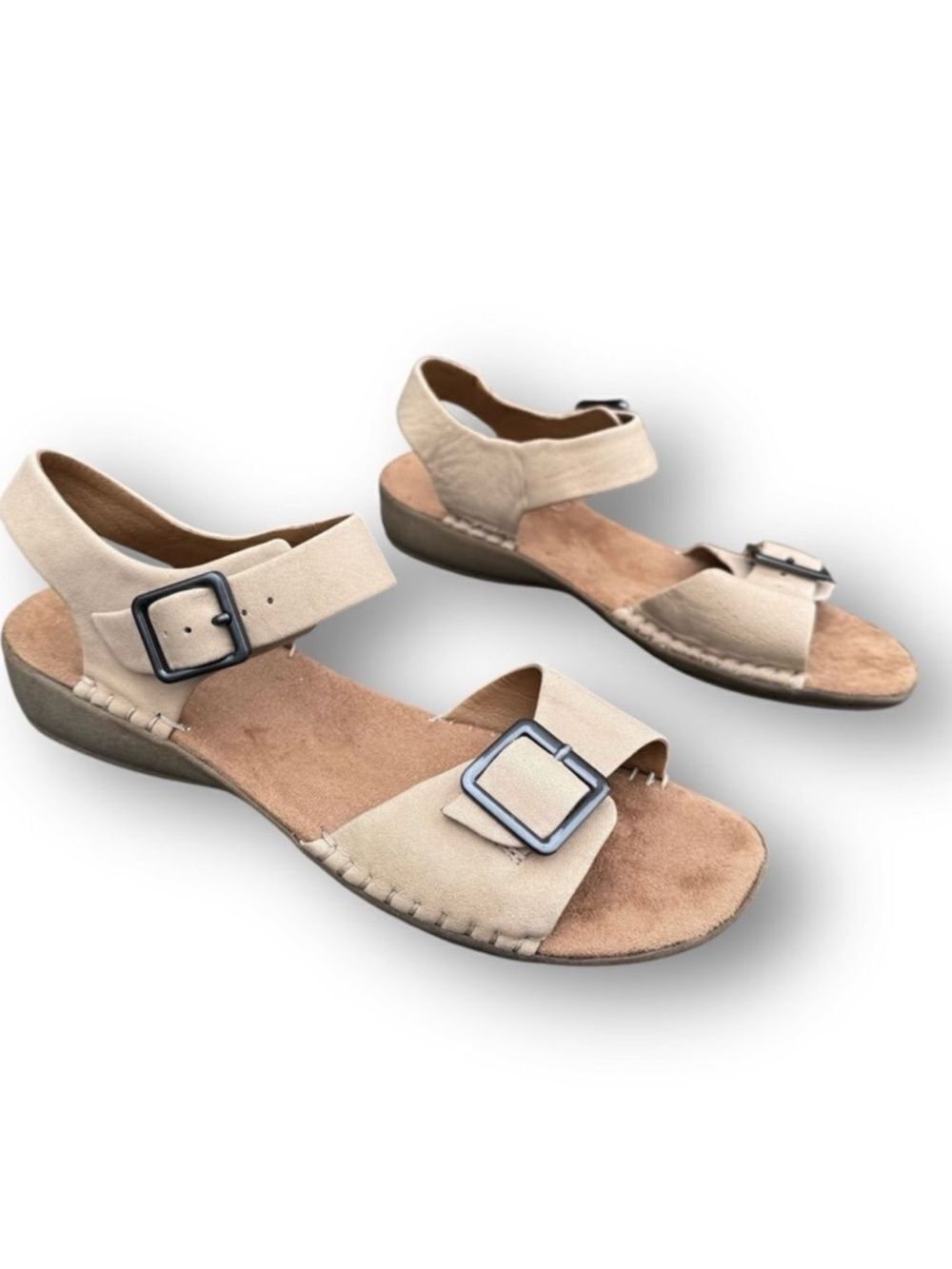 Easy Spirit Honors Padded Comfort Open Toe Tan Sandals Women’s size 7